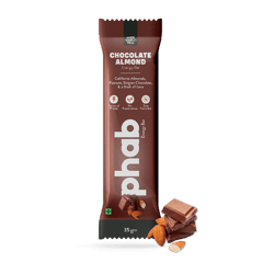 Phab Energy Bars No Preservatives, No Artificial Sweeteners, Zero Trans Fats & Goodness of Honey Pack of 6x 35g (Chocolate Almond)