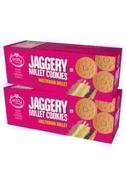 Early Foods Pack of 2 - Organic Multi-grain Millet Jaggery Cookies 150g X 2