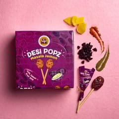 GO DESi Masala Jamun, Pack of 40 pieces, Desi popz with Bits, Fruit Snacks, Lollipop, 440 gm