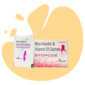 STOPCOS (Myo-inositol 2 g and Vitamin D3 1000 IU Myo-inositol Supplement Powder Orange Flavor)