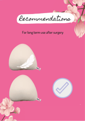 Canfem Triangle Shaped Medium Weight Fabric Breast Prosthesis