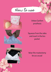 Canfem Triangle Shaped Medium Weight Fabric Breast Prosthesis