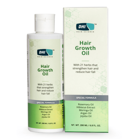 DHI Hair Growth Oil With 21 Natural Herbs | Hibiscus Extract |Strengthen Hair & Reduce Hair Fall | Promotes Hair Growth | For Men, Women | Suitable for All Hair Types | 200 ml