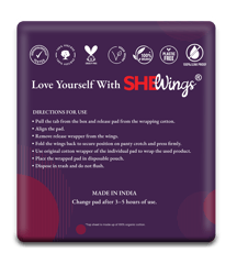 SheWings Rash-Free XXL Sanitary Pads for Women – 315mmUltra-ThinwithSoft Viscose Top Sheet & Wings | 12 Pads for Heavy Flow & Night Use